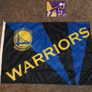 NBA team flag (warriors and lakers)